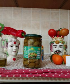 Olive Verdi Siciliane Schiacciate e Condite
