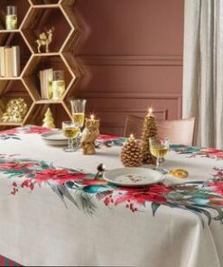 L’Oca Nera Tovaglia Antimacchia Stelle di Natale