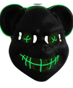 Maschera The Purge Spaventosa LED Verde