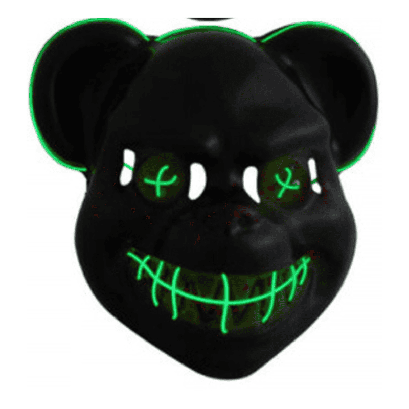 Maschera The Purge Spaventosa LED Verde