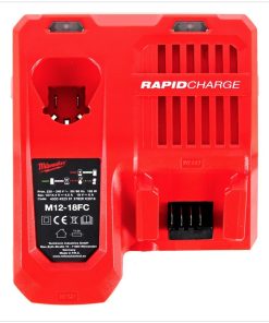 Milwaukee CARICABATTERIE ORIGINALE RAPIDO M12-18FC  12V + 18V