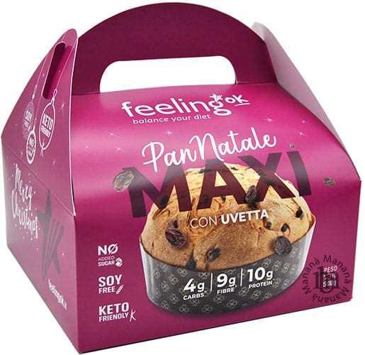 FeelingOK Pan Natale Maxi con Uvetta 500 g.