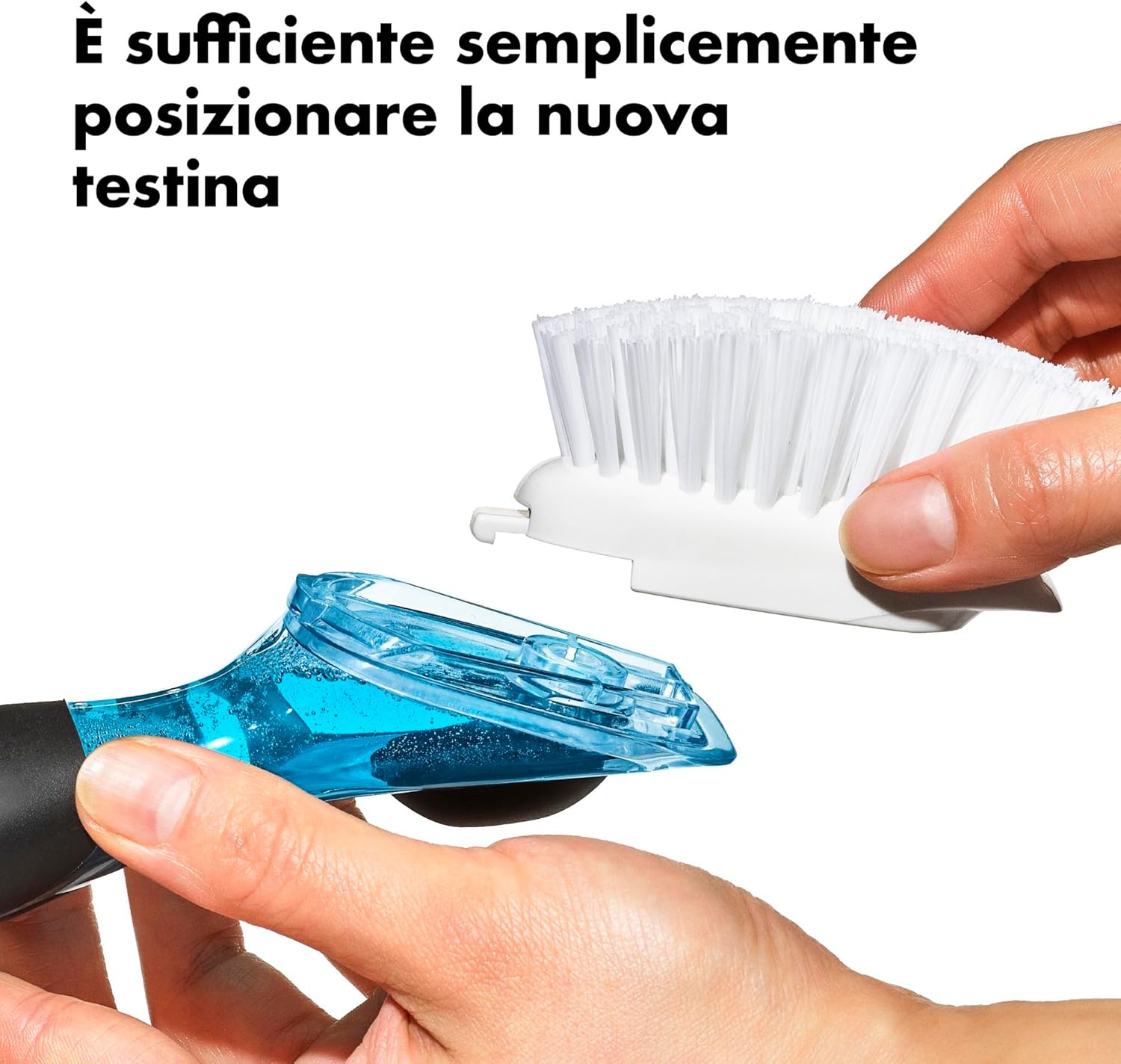 Testa di Ricambio per Spazzola lavapiatti con dispenser sapone OXO - immagine 4
