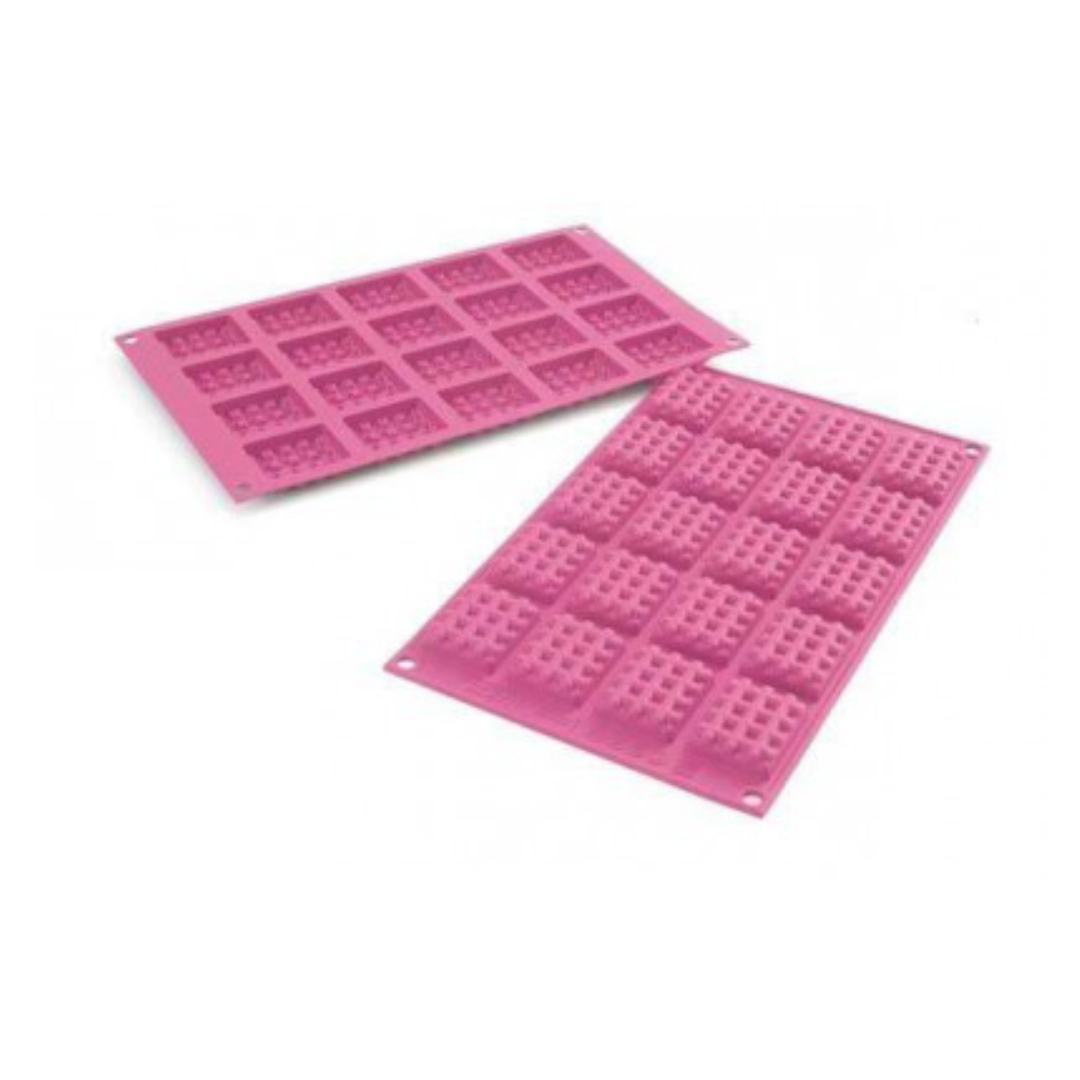Stampo in Silicone “Mini Waffel” Rettangolari – Silikomart - immagine 2